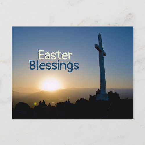 Easter Sunrise John 1125 I Am the Resurrection Holiday Postcard
