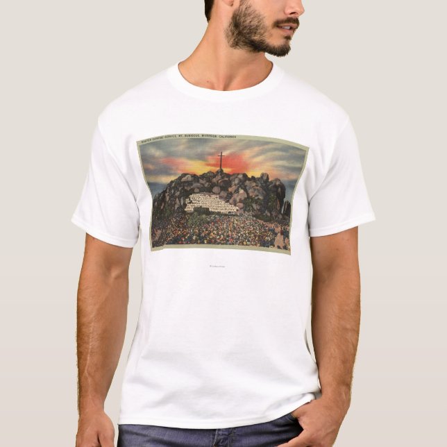 Easter Sunrise Service on Mt. Rubidoux T-Shirt (Front)