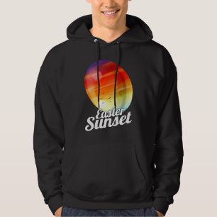 Easter Sunset Painted Easter Egg For Egg Hunt On E Hoodie
