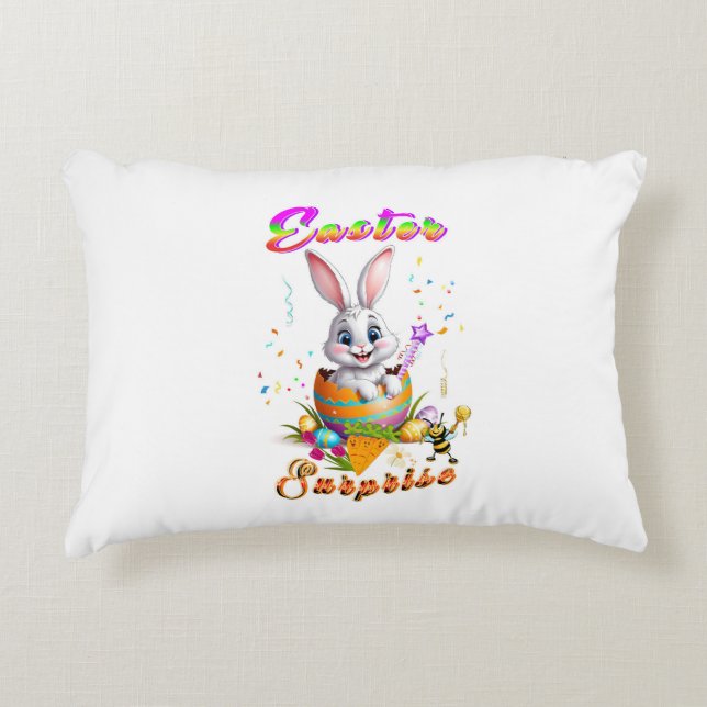 Easter Surprise Accent Pillow (Front)