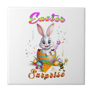 Easter Surprise Ceramic Tile