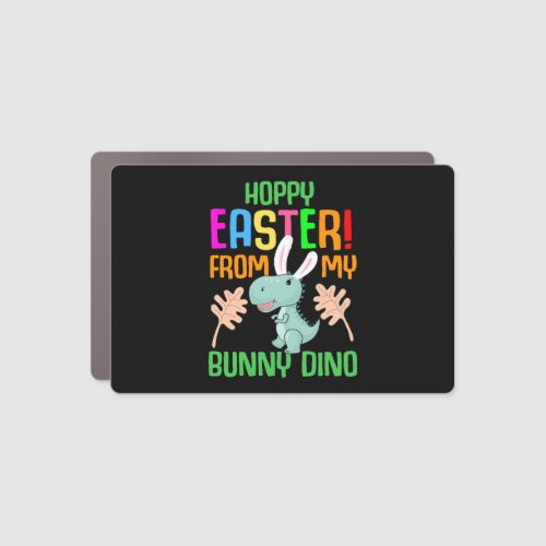 Easter T_rex Dinosaur Rabbit Easter Bunny Holiday  Car Magnet