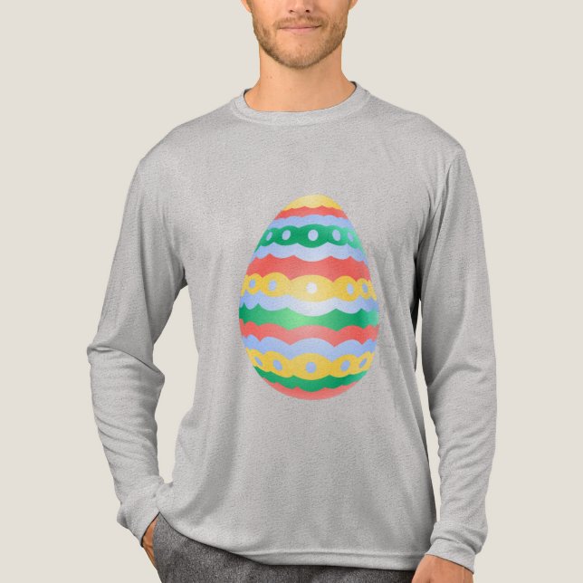 Easter T-shirt Festive Men's Easter Egg Shirt (Front)