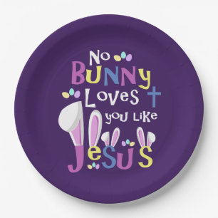 Easter Table Decorations - Easter Bunny Paper Plates