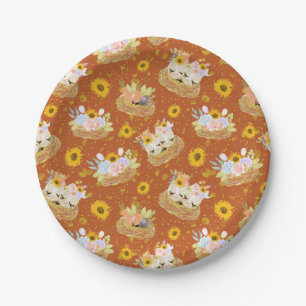 Easter Table Runner Paper Plates
