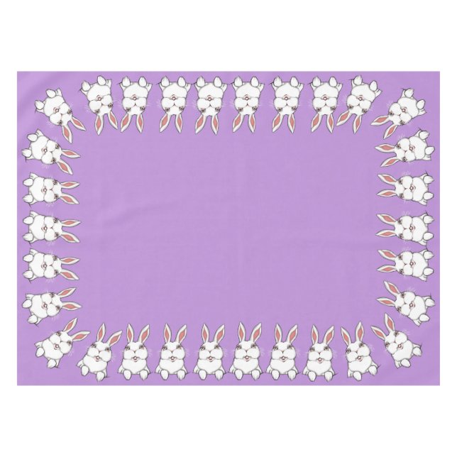 Easter Tablecloth Festive Easter Bunny Tablecloth (Front (Horizontal))