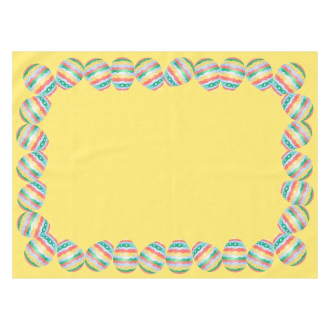 Easter Tablecloth Festive Easter Egg Tablecloth (Front (Horizontal))