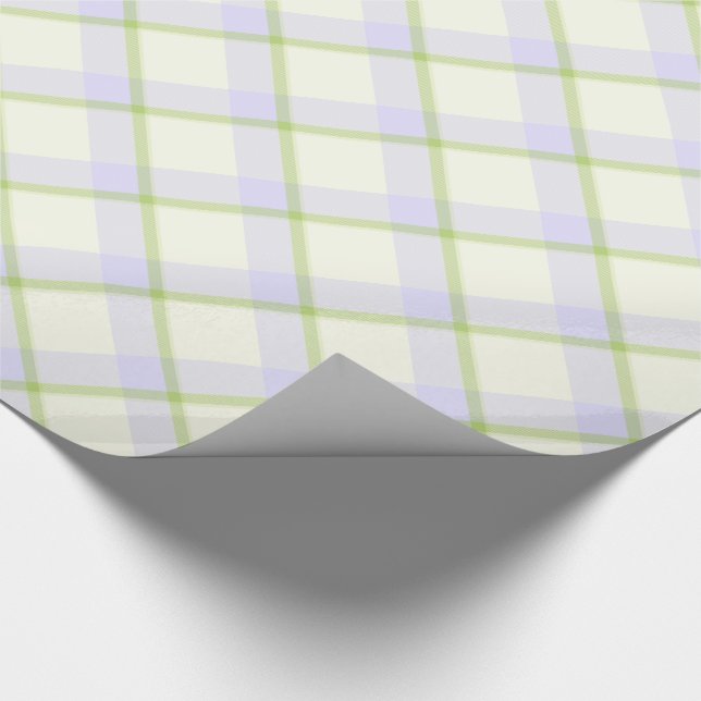 Easter Tartan Elegant Wrapping Paper (Corner)