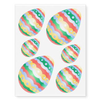 Easter Temporary Tattoo Cute Easter Egg Tattoo Art