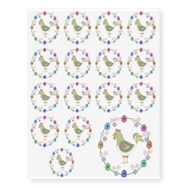 Easter Temporary Tattoos (Front)