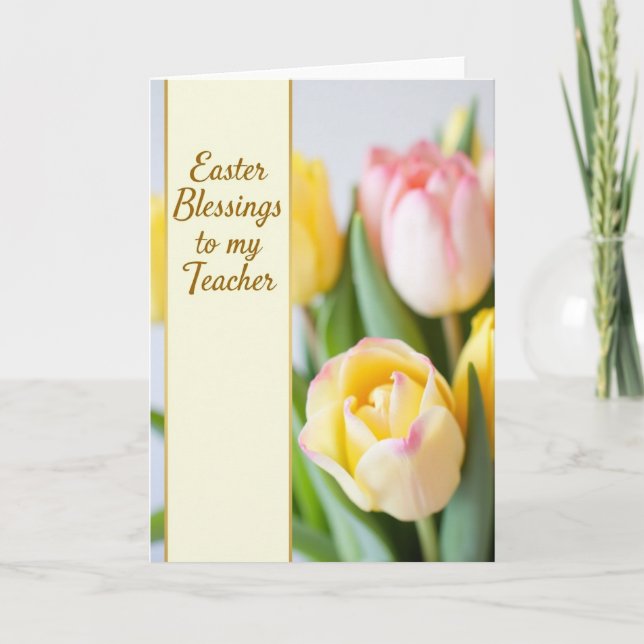 Easter Thanks Teacher Card (Front)