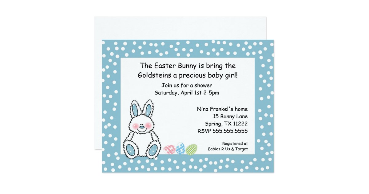 Spring Themed Baby Shower Invitations 8