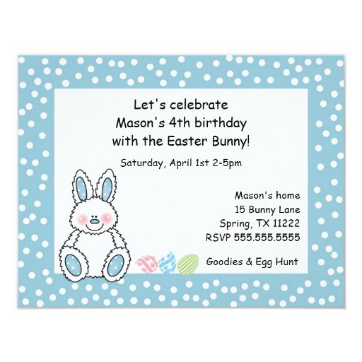 Easter Themed Birthday Party Invitations 2