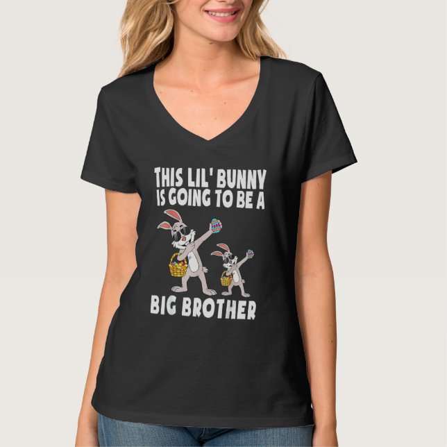 Easter Themed Big Brother Pregnancy Announcement K T-Shirt (Front)