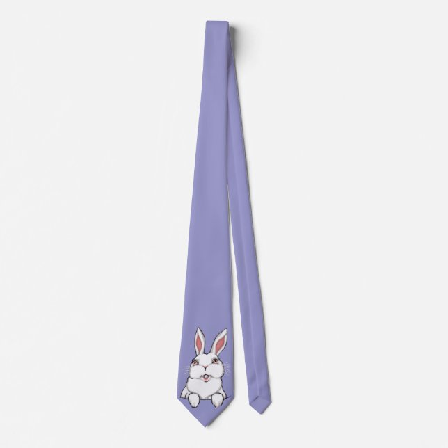 Easter Tie Easter Bunny Art Necktie Easter Gifts (Front)