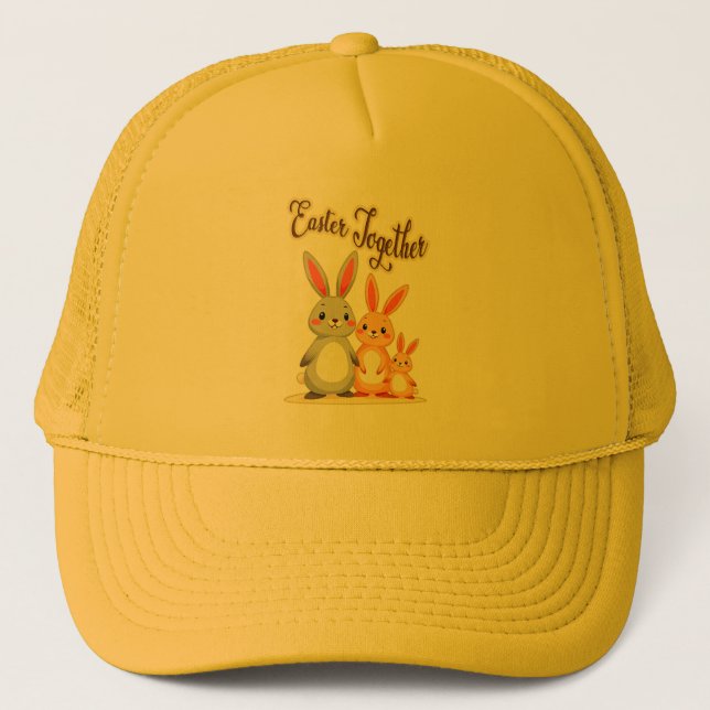 Easter Together – Sweet Bunny Family - boné Trucker Hat (Front)