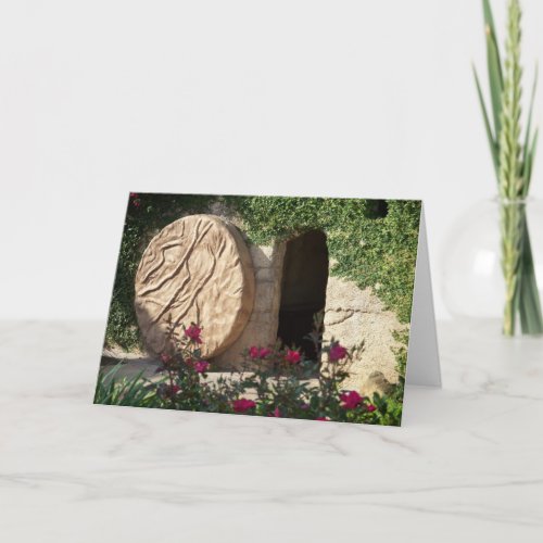 Easter Tomb of Jesus Ressurected Greeting Card