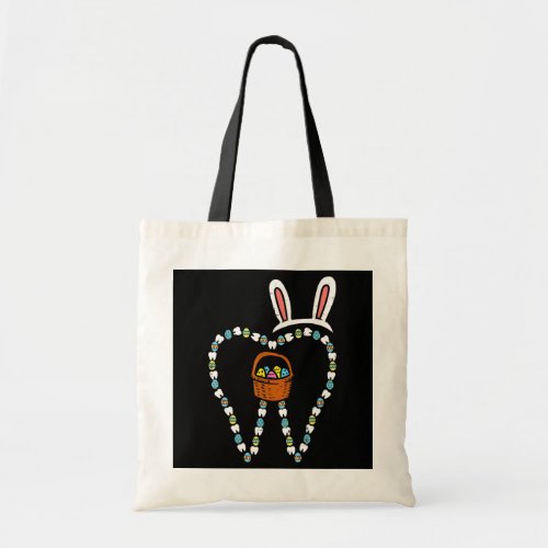 Easter Tooth Bunny Ears Cute Teeth Dentist Dental Tote Bag