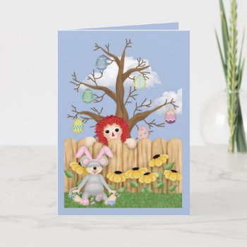 Easter Tree Holiday Card by RainbowCards at Zazzle