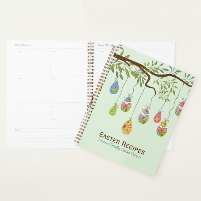 Easter Tree Made With Colorful Eggs Planner (Display)