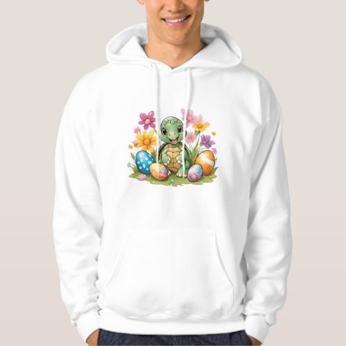 Easter Turtle Delight Colorful  Cute Design  Hoodie