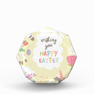 easter unicorn acrylic award