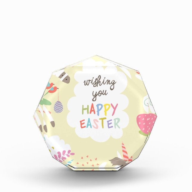 easter unicorn acrylic award (Front)