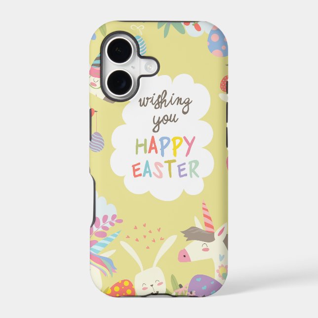 easter unicorn iphone case (Back)