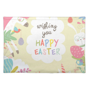 easter unicorn placemat