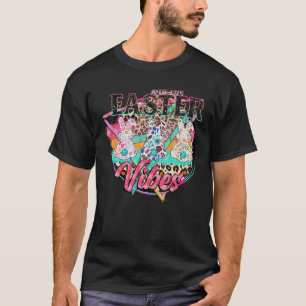 Easter Vibes Leopard Happy Easter Bunnies T-Shirt