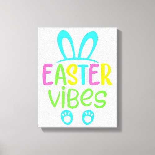 Easter Vibes Pastel Canvas Print