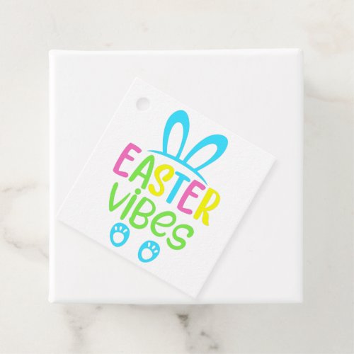 Easter Vibes Pastel Favor Tags