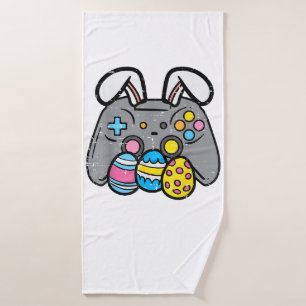 Easter Video Game Bunny Eggs Gaming Gamer Boys Men Bath Towel