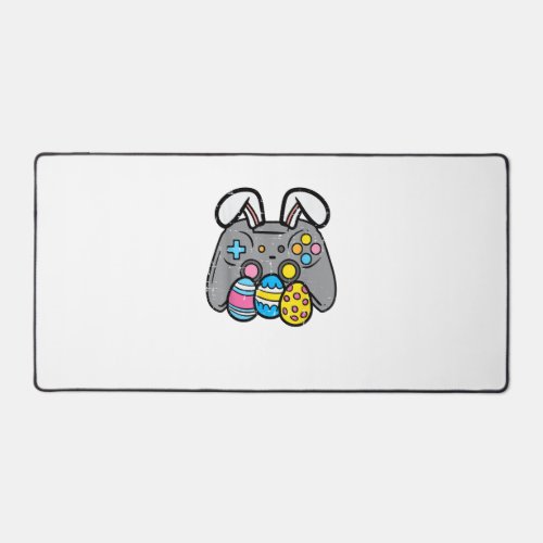 Easter Video Game Bunny Eggs Gaming Gamer Boys Men Desk Mat