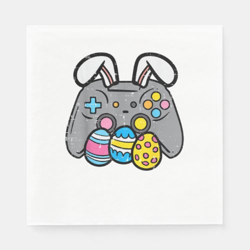 Easter Video Game Bunny Eggs Gaming Gamer Boys Men Napkins
