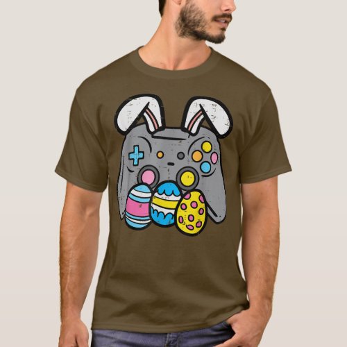 Easter Video Game Bunny Eggs Gaming Gamer Boys Men T_Shirt