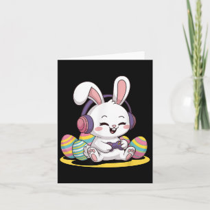 Easter Video Game Bunny Gaming Controller Gamer Bo Card