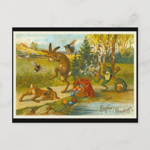 easter vintage art postcard