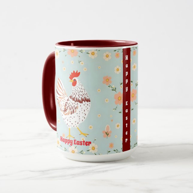 Easter Vintage Chicken Holiday Collection Mug (Front Left)