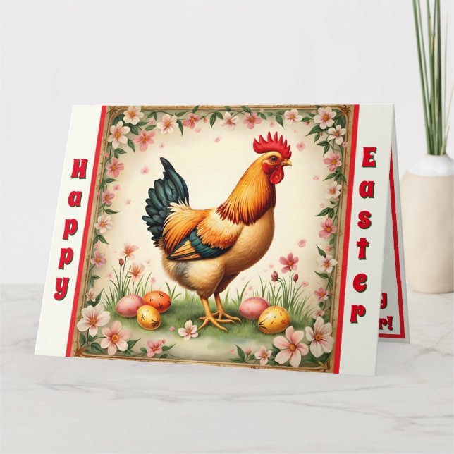 Easter Vintage Holiday Trendy Easter Collection Card (Front)