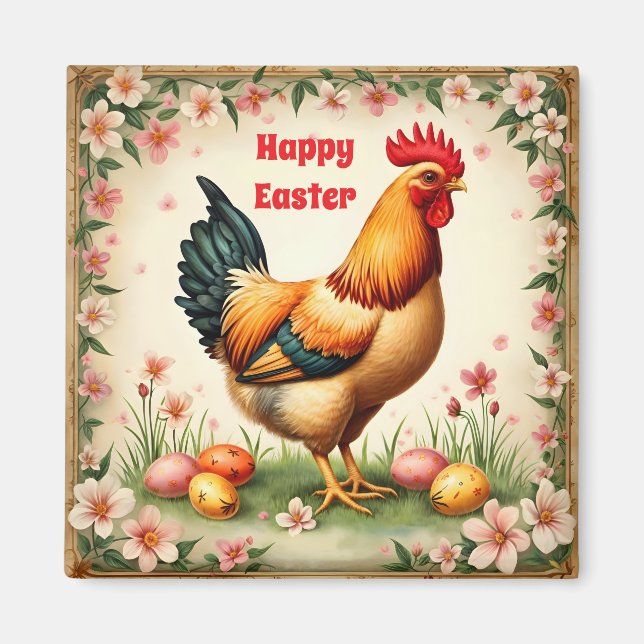 Easter Vintage Holiday Trendy Easter Collection Magnet (Front)
