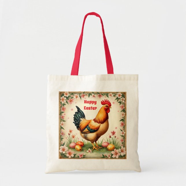 Easter Vintage Holiday Trendy Easter Collection Tote Bag (Front)