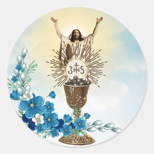 Easter Vintage Resurrection Pascha Religious Classic Round Sticker