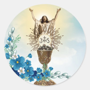 Easter Vintage Resurrection Pascha Religious Classic Round Sticker