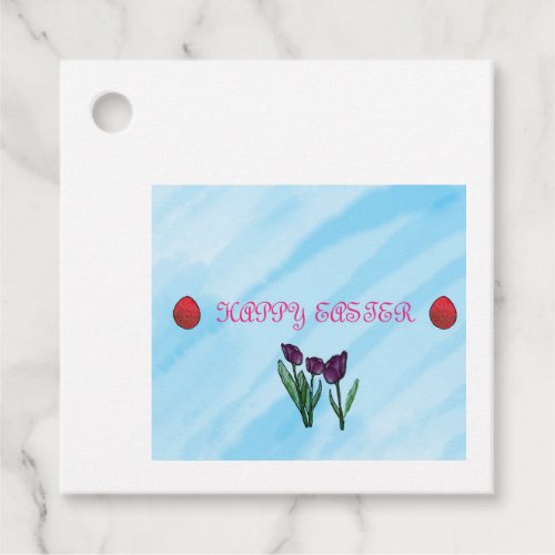 Easter Violet Tulip Tag A Touch of Elegance Favor Tags