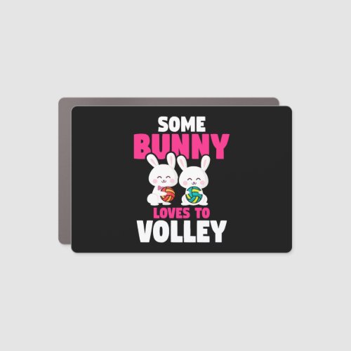Easter Volleyball Bunny Holiday Rabbit Sport       Car Magnet