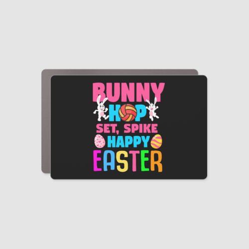 Easter Volleyball Bunny Holiday Rabbit Sport       Car Magnet