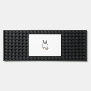 Easter Volleyball Bunny Sports Player Women Girls  Bar Mat