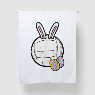 Easter Volleyball Bunny Sports Player Women Girls  Blackout Curtains