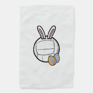Easter Volleyball Bunny Sports Player Women Girls  Garden Flag